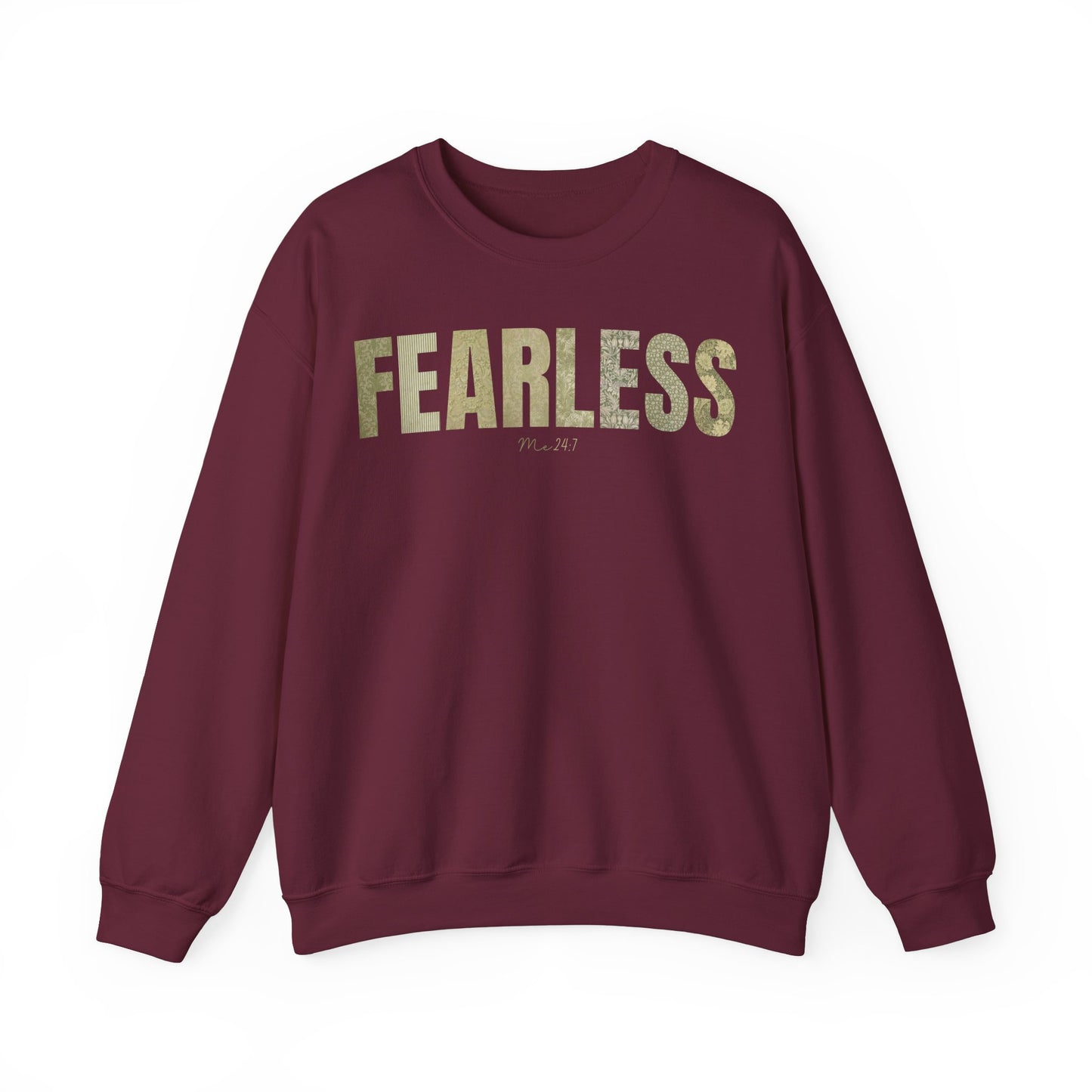 Fearless Me 24:7 Green Pattern Sweatshirt