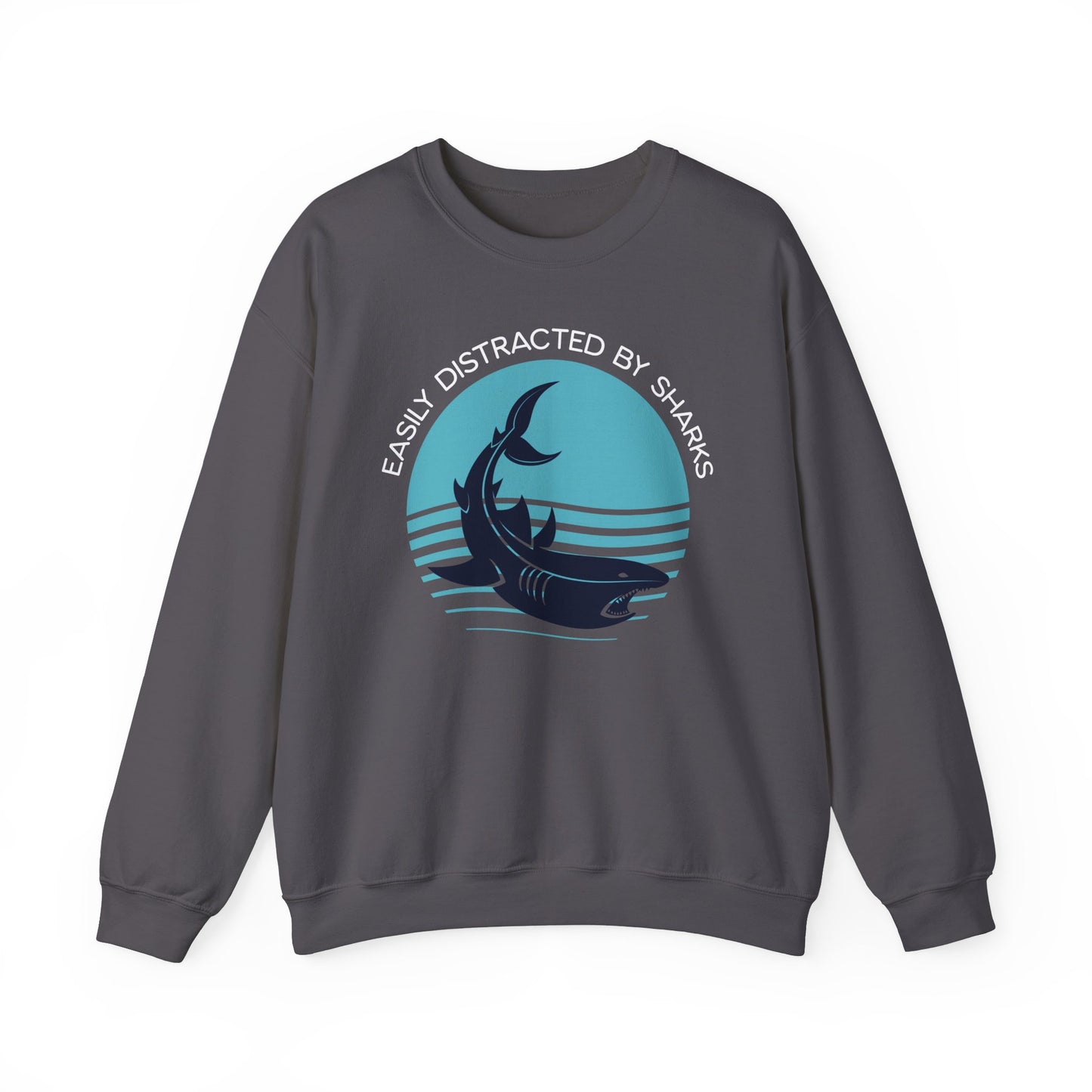 Easily Distracted By Sharks Graphic Sweatshirt