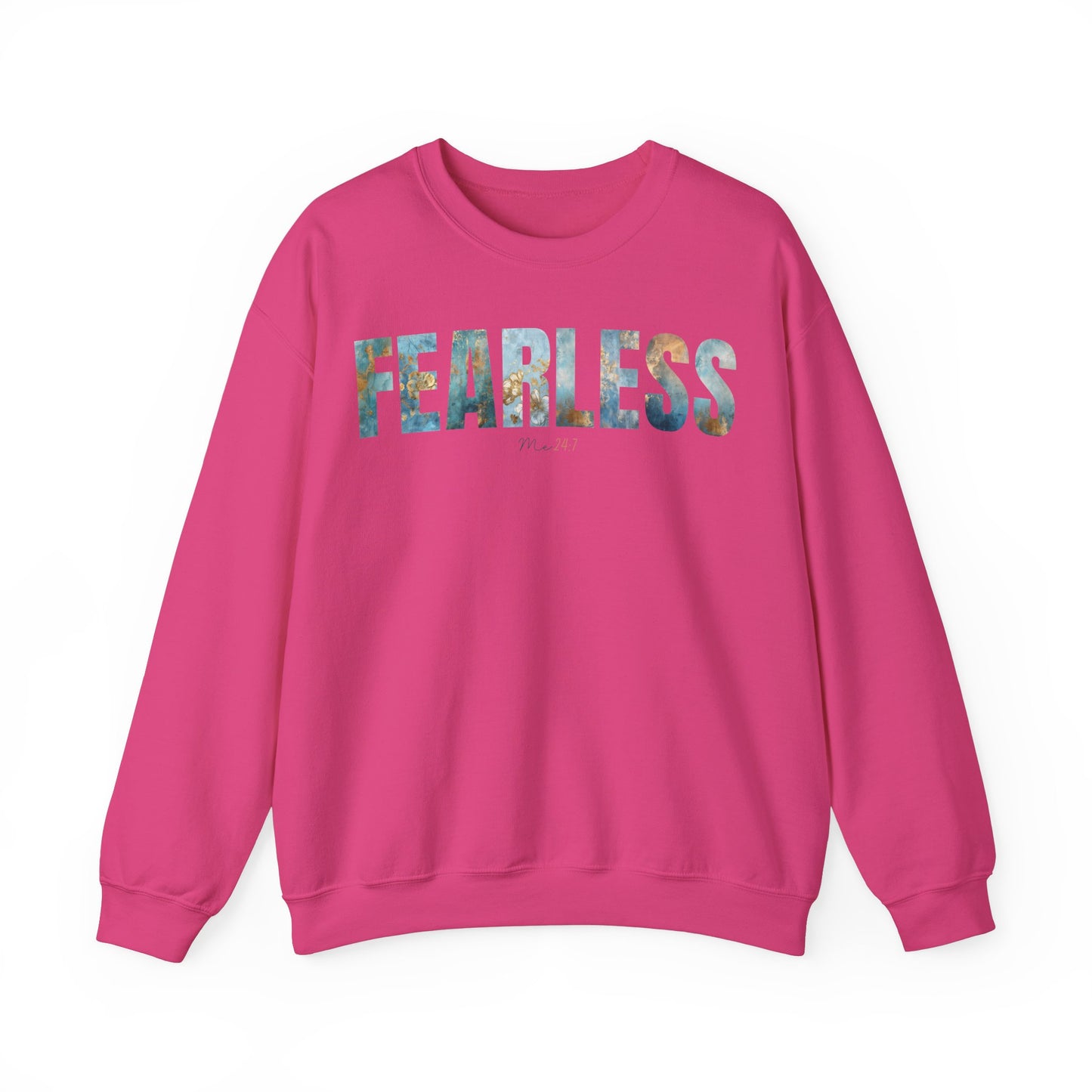 Fearless Me 24:7 Golden Blue Pattern Sweatshirt