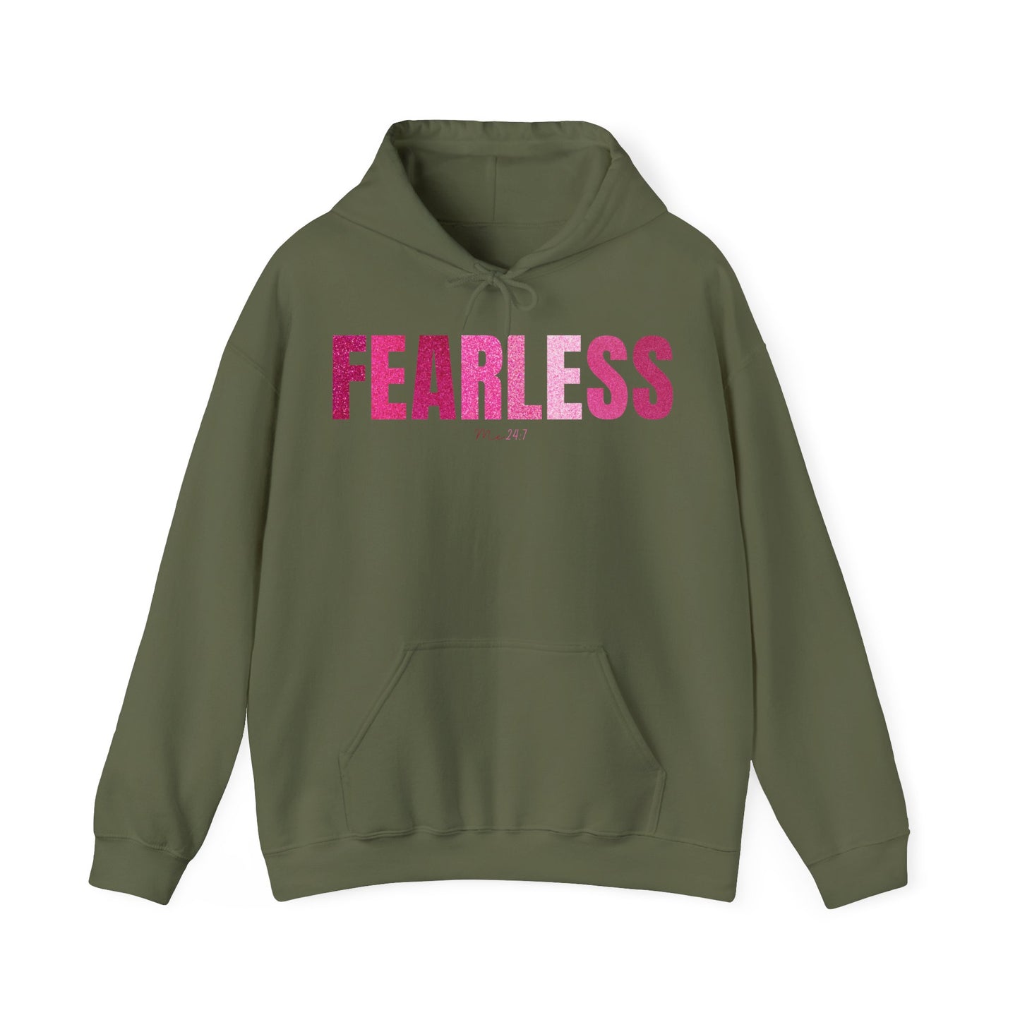 Fearless Me 24:7 Glitter Pink Patterns Hoodie
