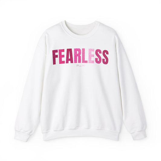 Fearless Me 24:7 Glitter Pink Patterns Sweatshirt