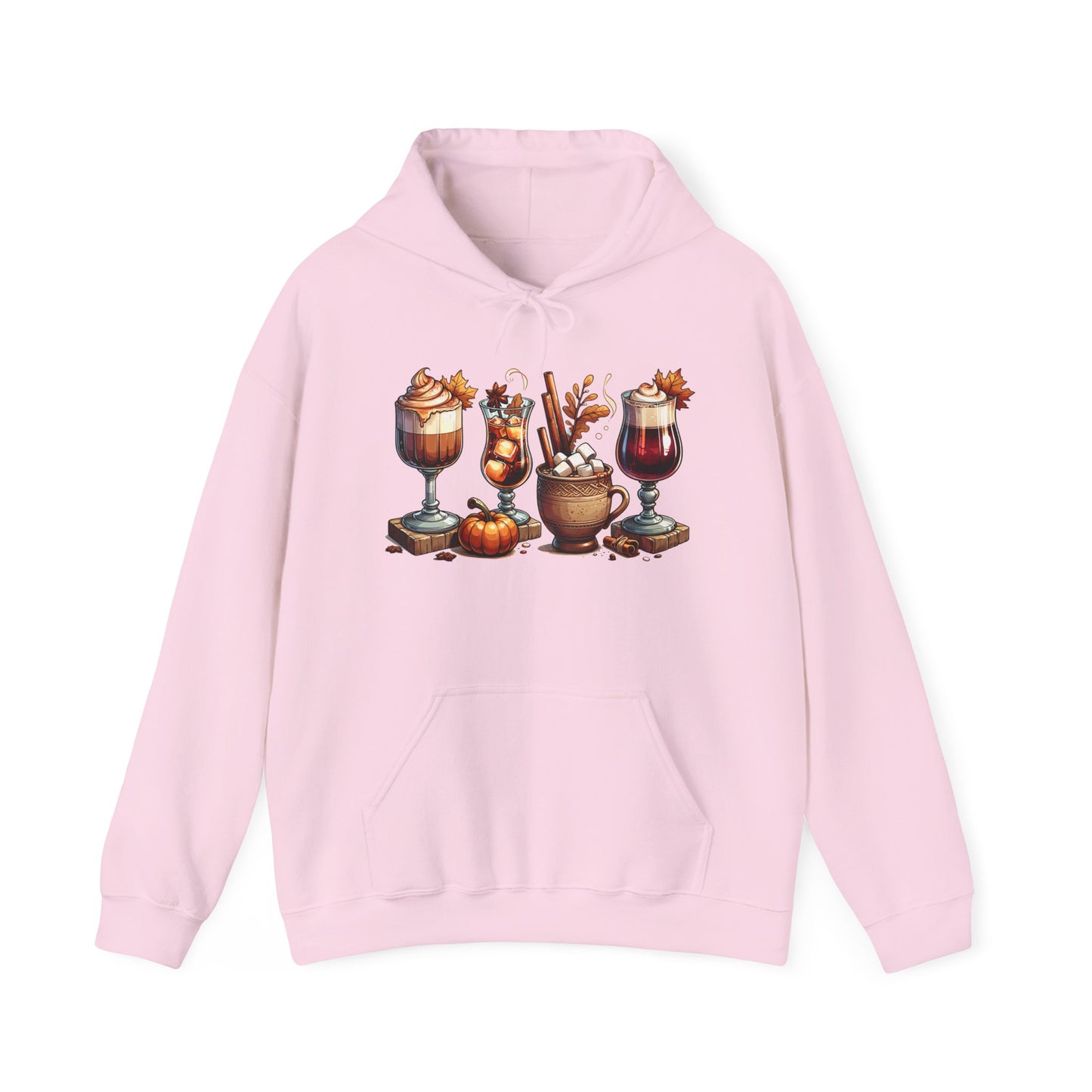 Fall Themed Drinks Graphic Hoodie
