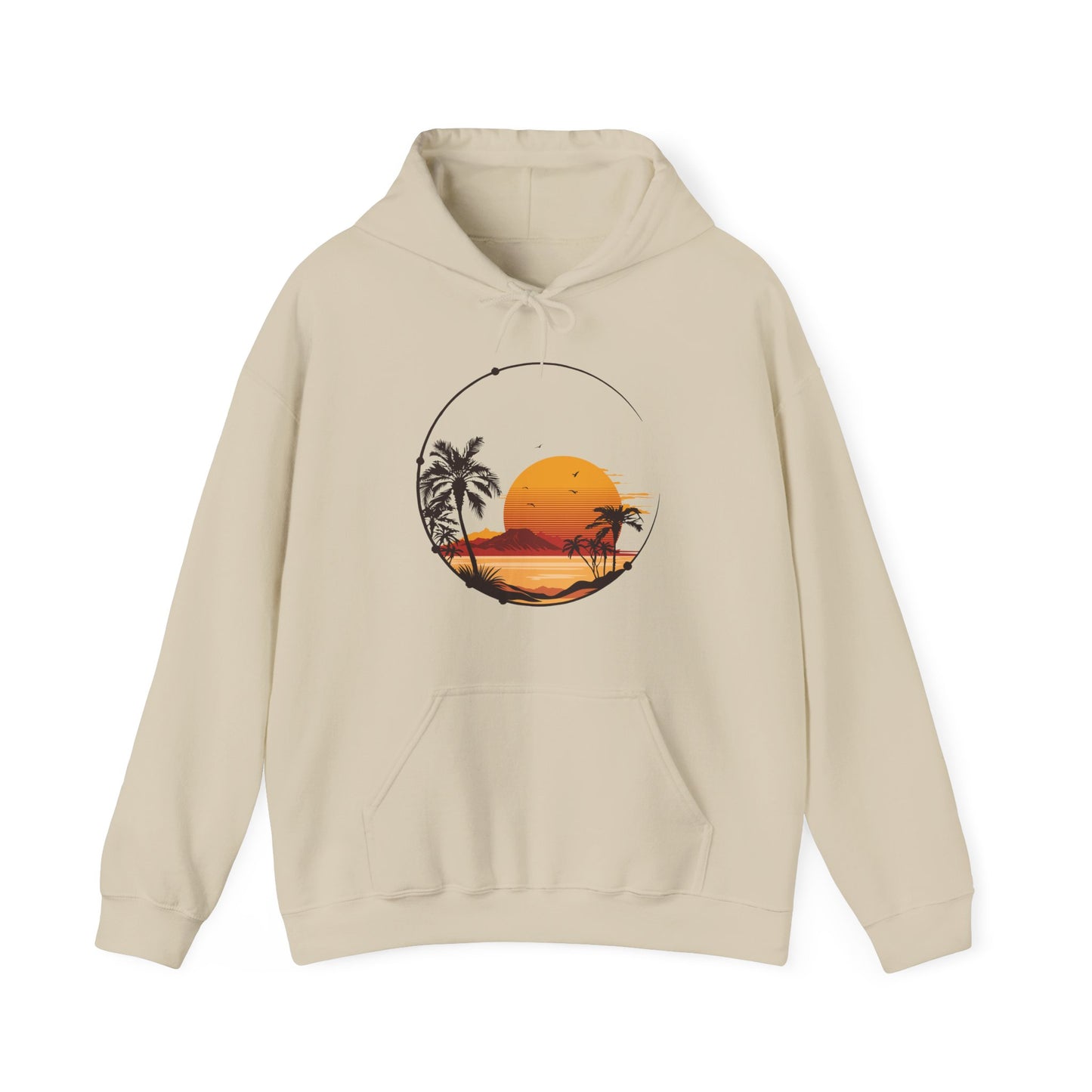 Retro Sunset Tropical Hoodie