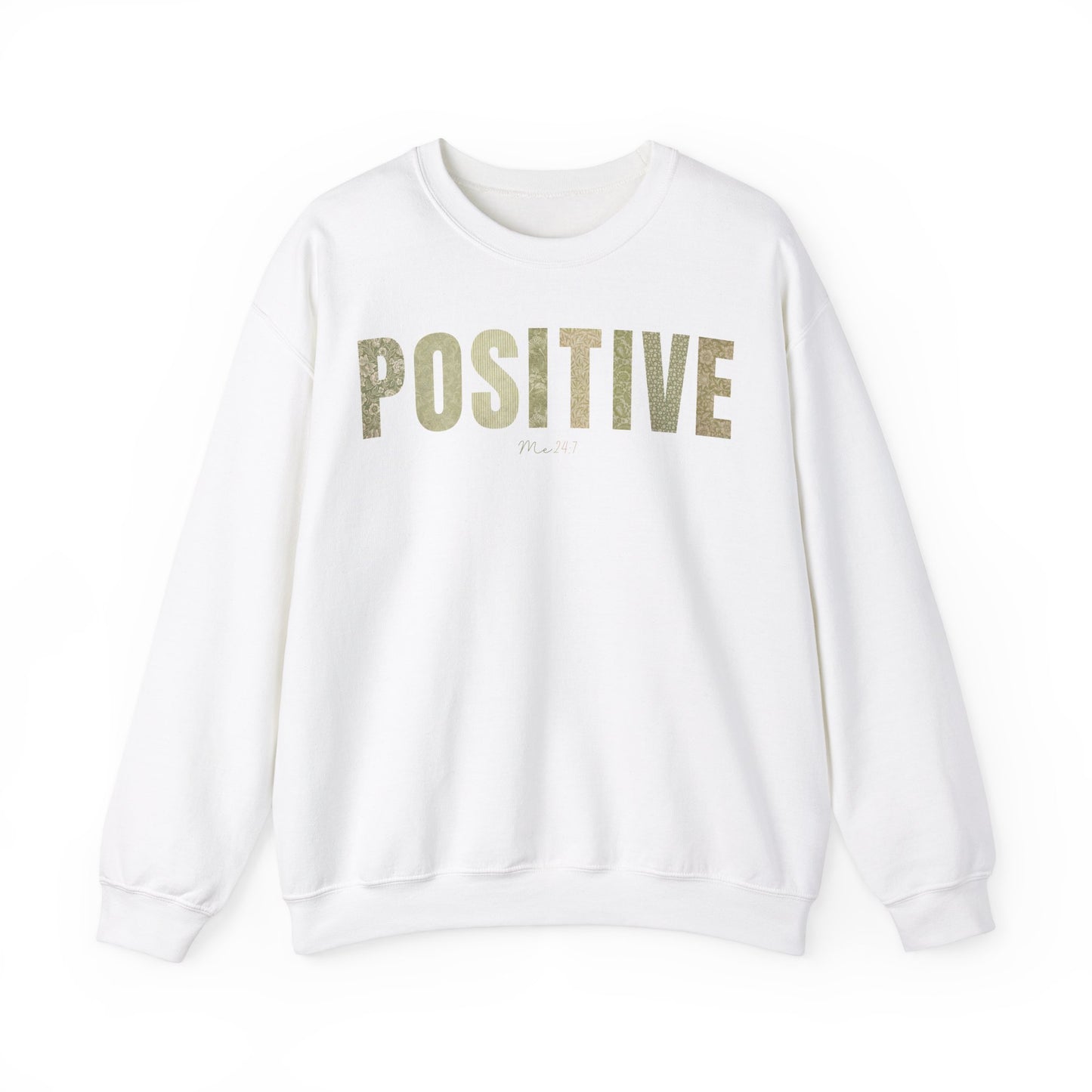 Positive Me 24:7 Green Patterns Sweatshirt