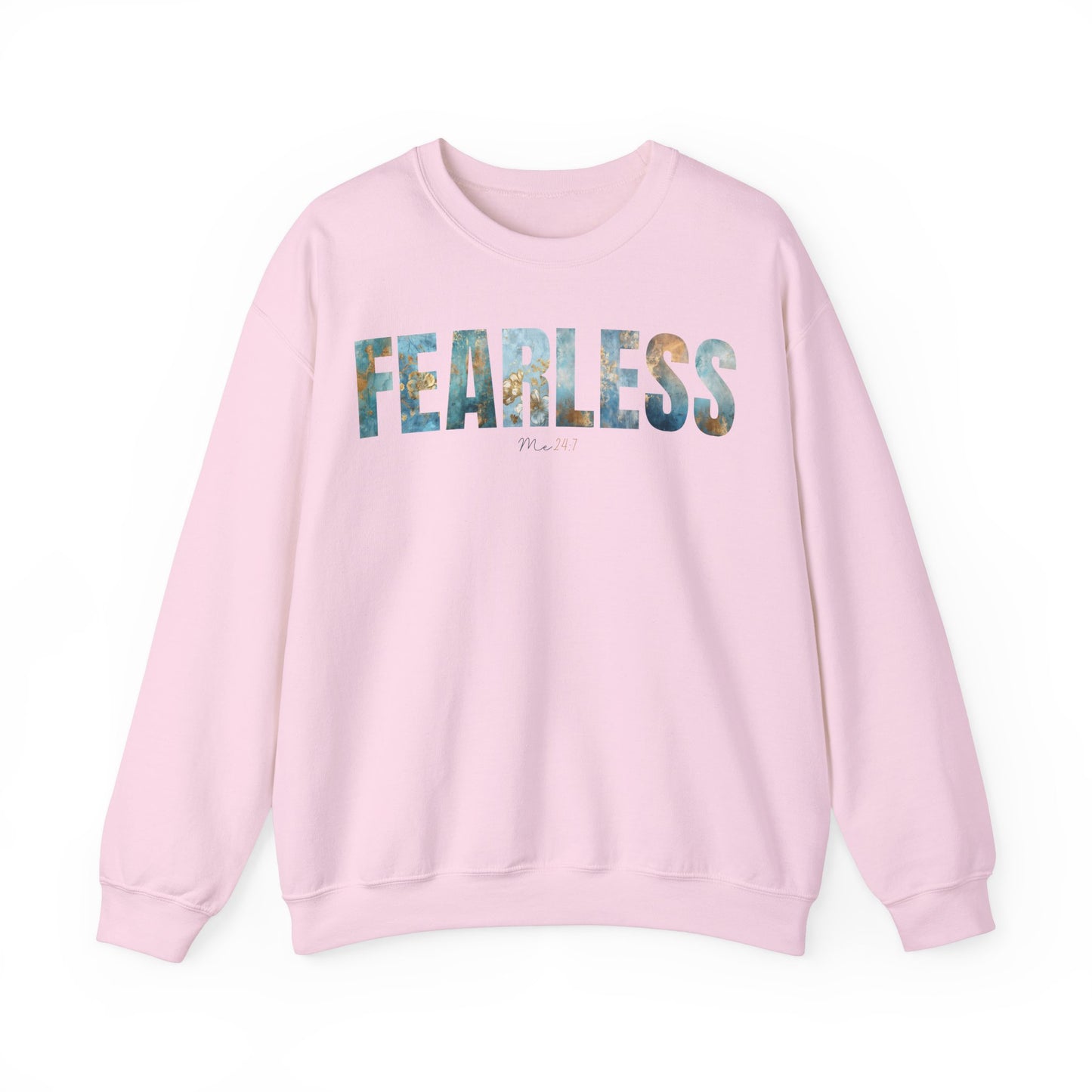 Fearless Me 24:7 Golden Blue Pattern Sweatshirt