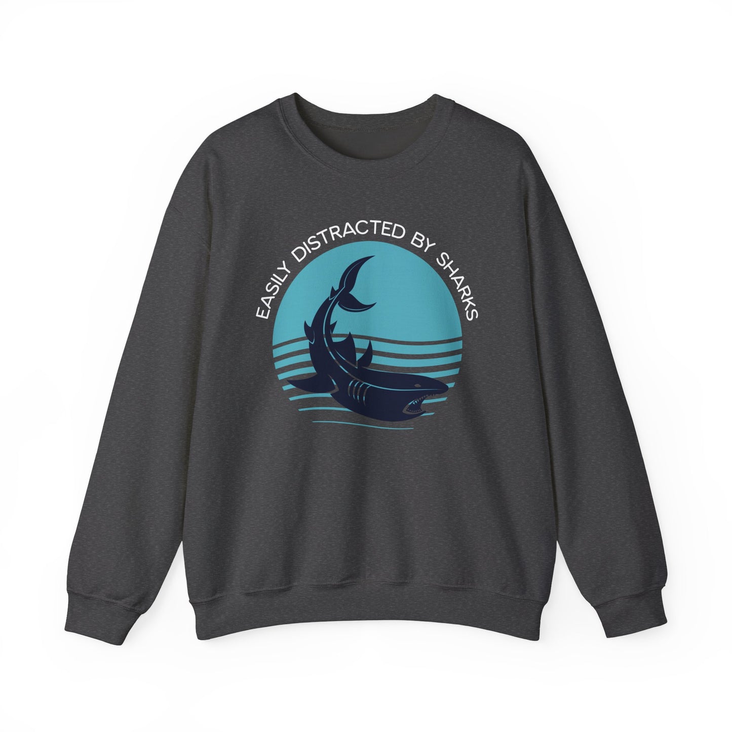 Easily Distracted By Sharks Graphic Sweatshirt