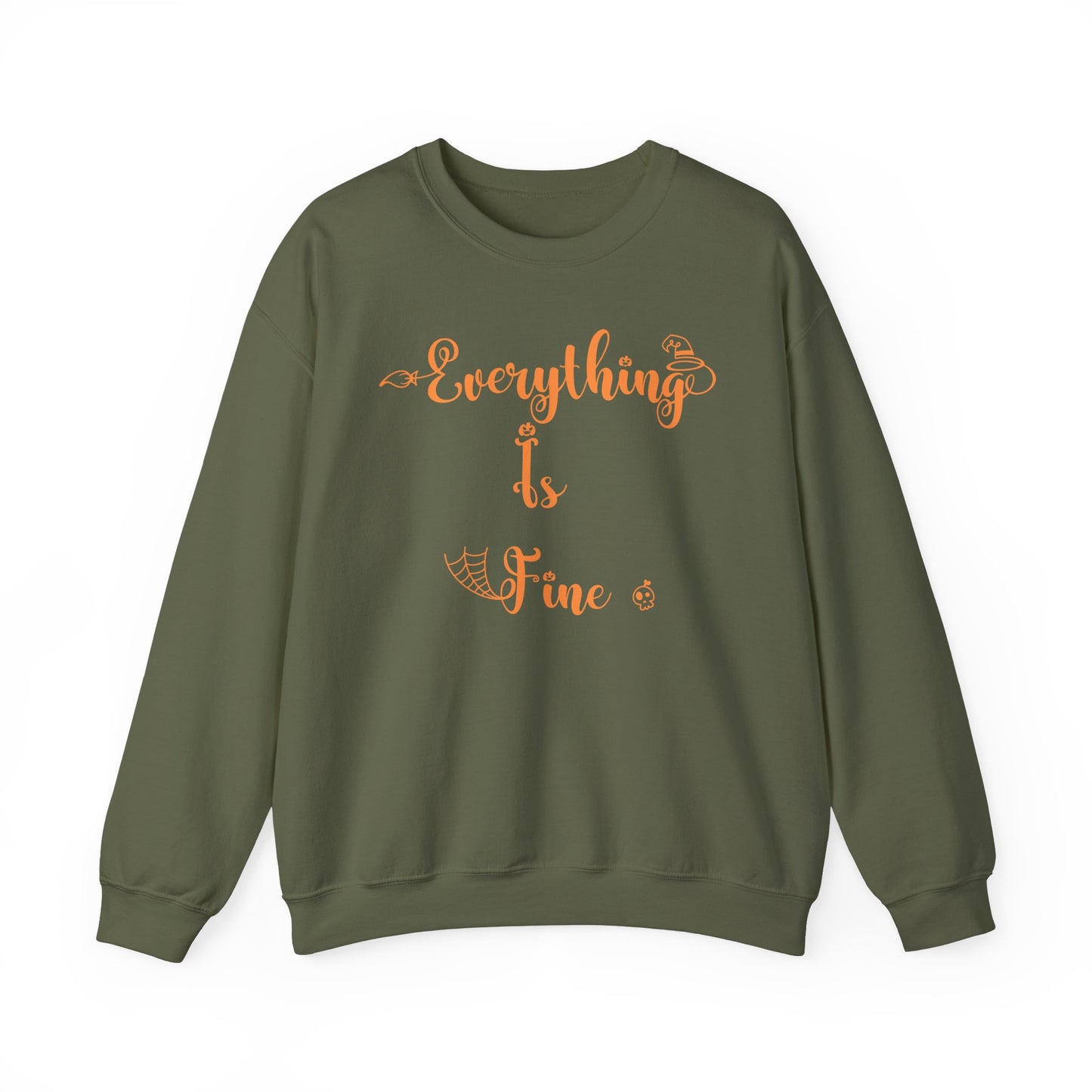 Everything Is Fine Halloween Sweatshirt