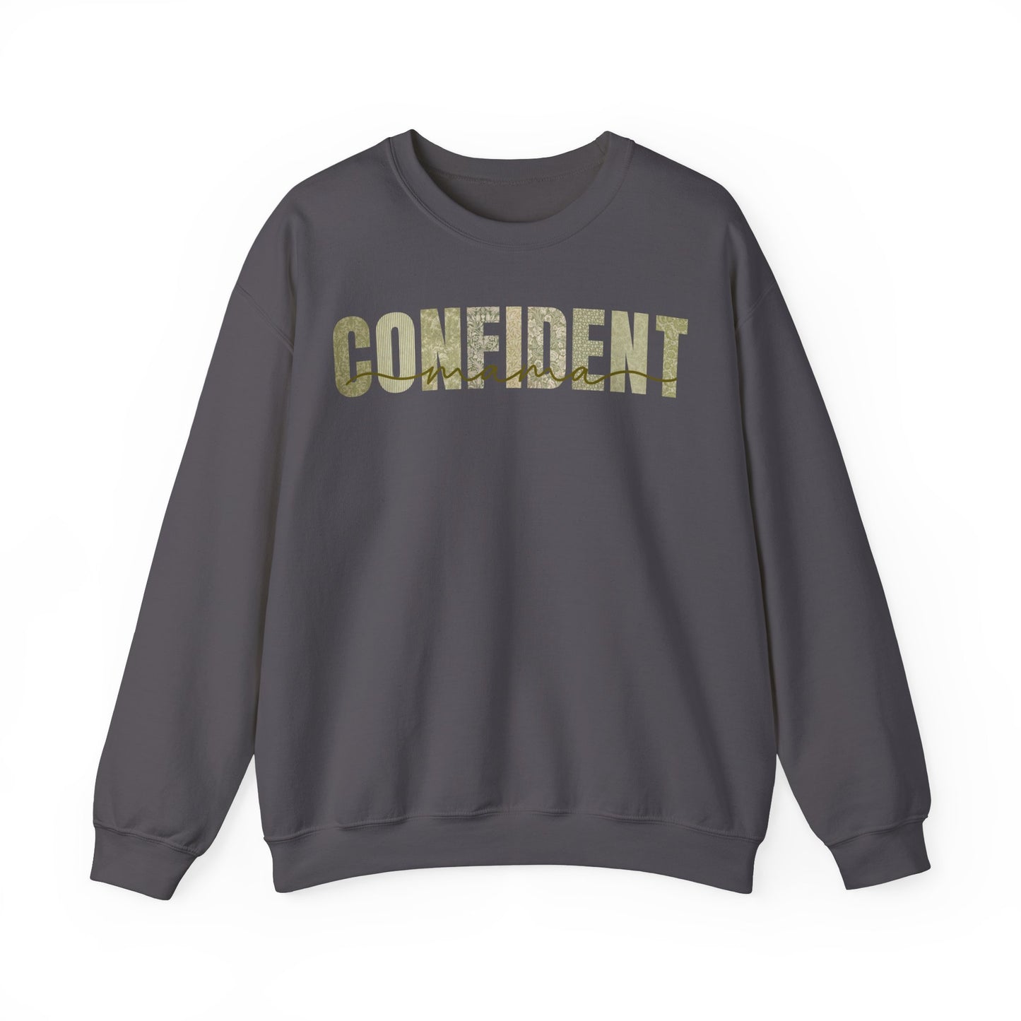 Confident Mama Green Patterns Sweatshirt