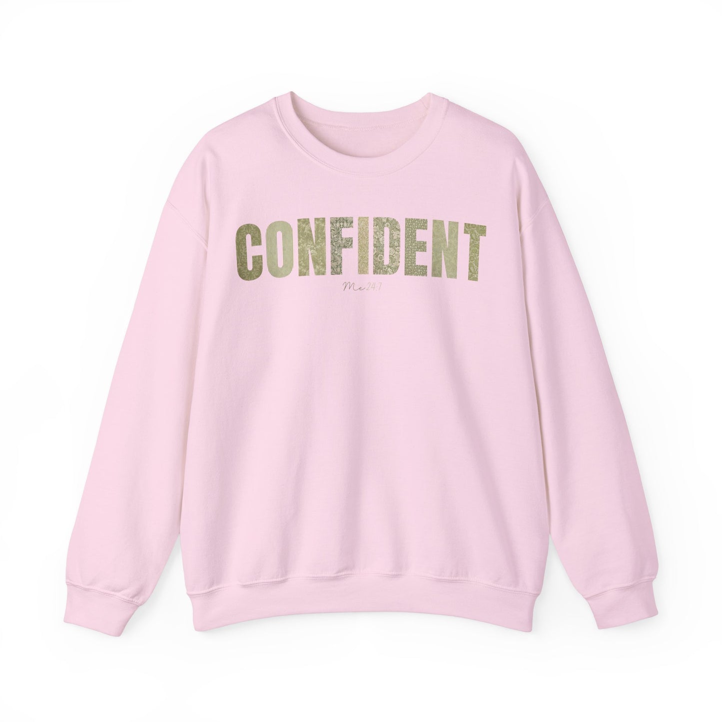 Confident Me 24:7 Green Patterns Sweatshirt