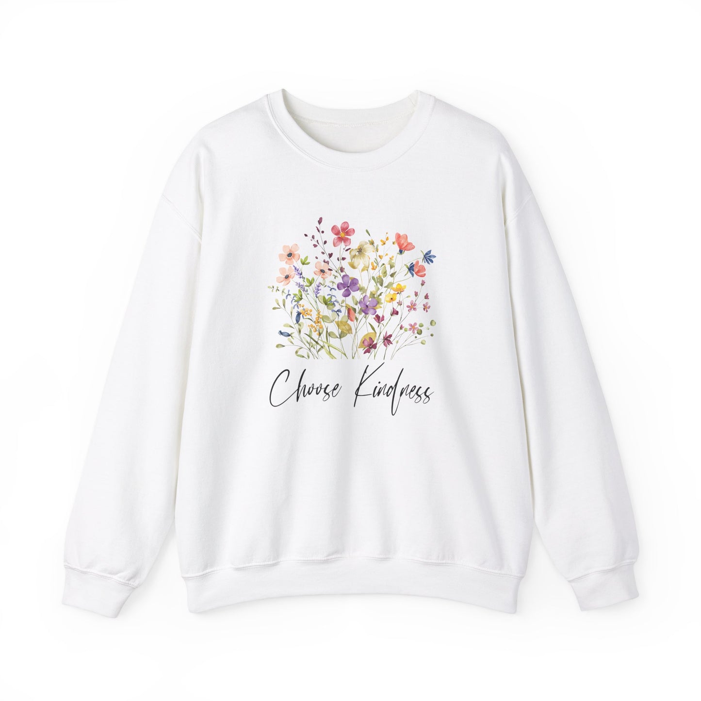 Choose Kindness Wildflowers Graphic Sweatshirt