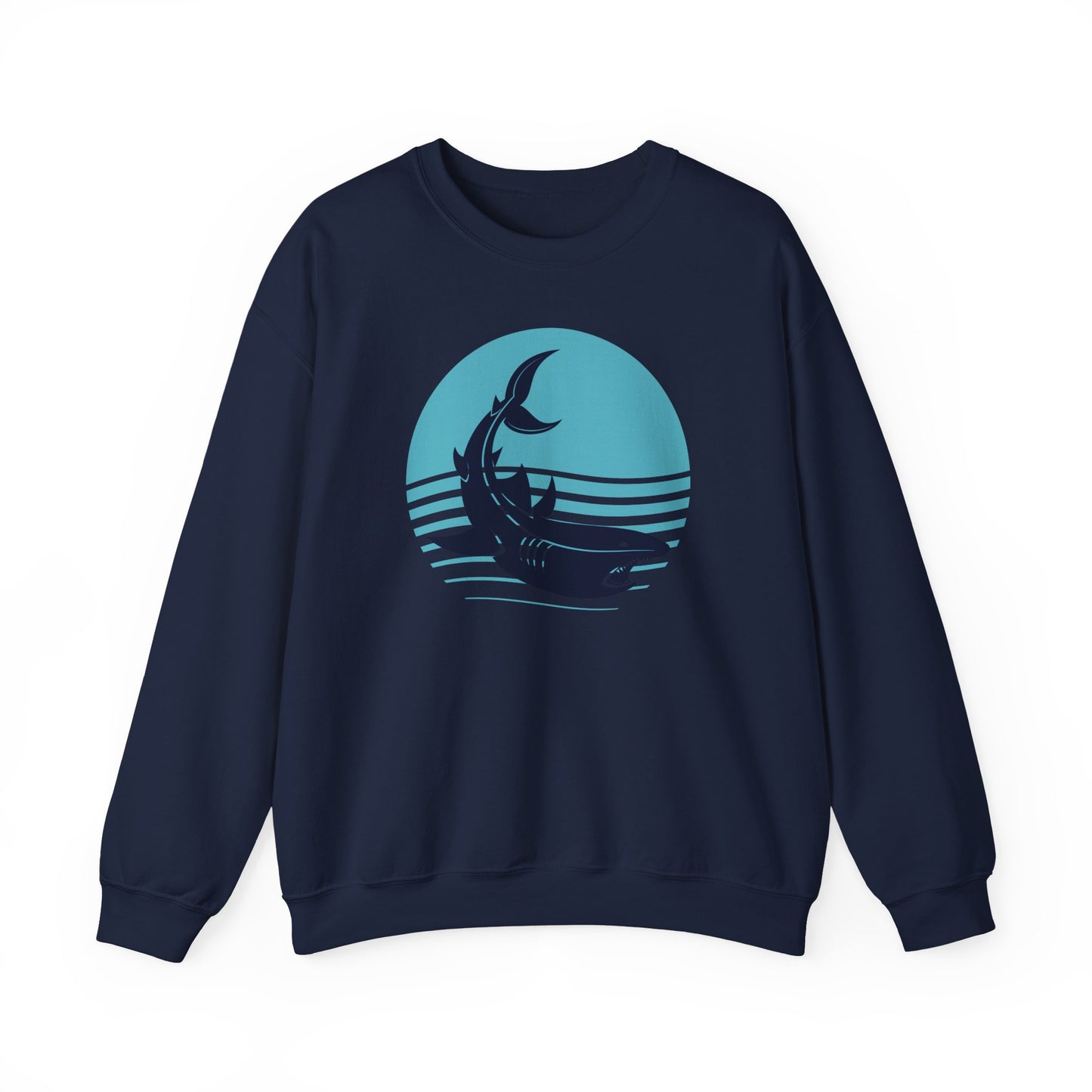 Shark and Waves Graphic Sweatshirt