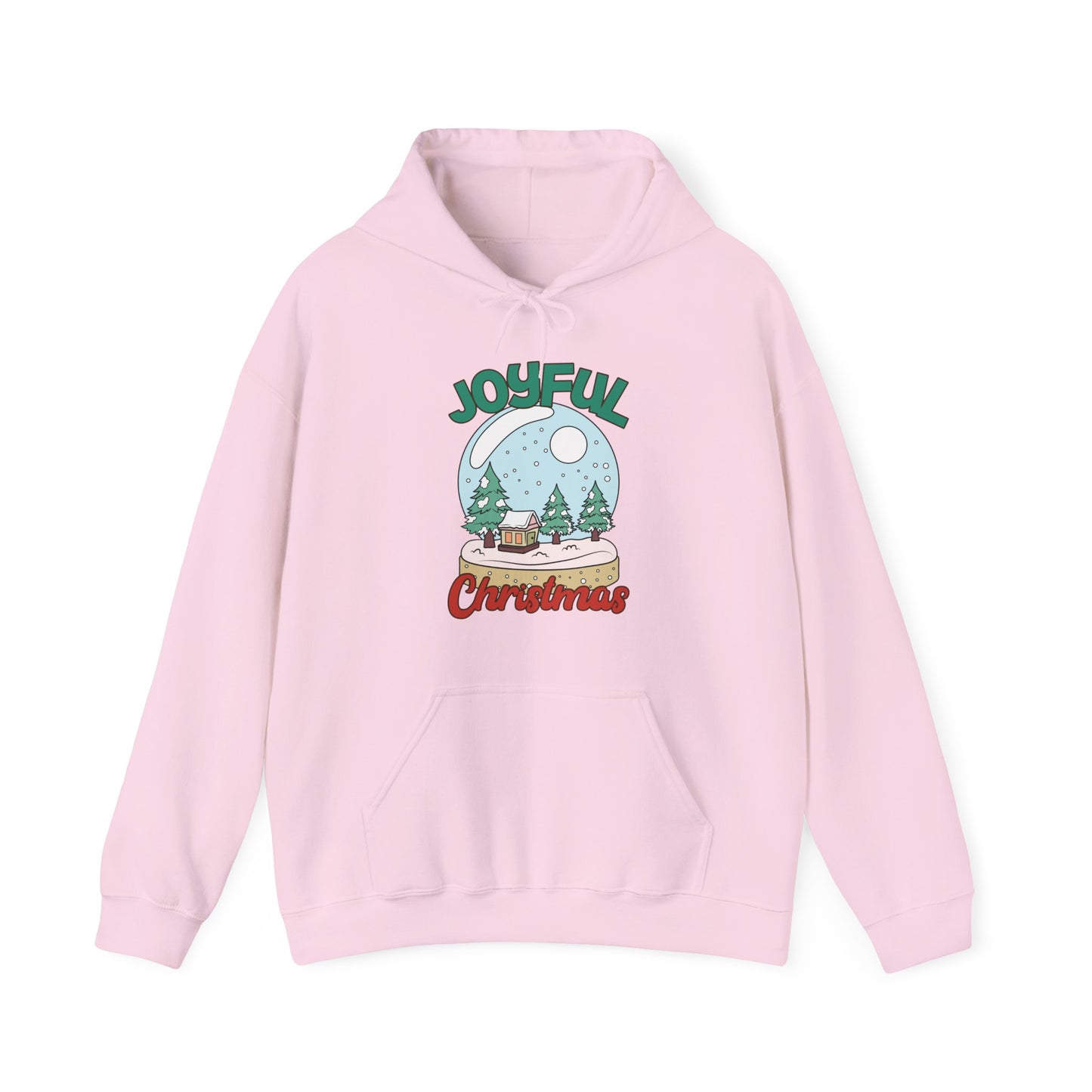 Joyful Christmas Snow Globe Graphic Hoodie