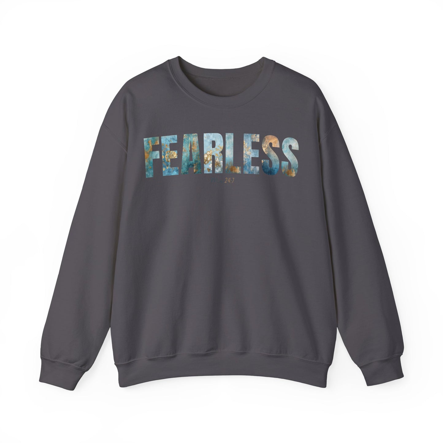 Fearless Me 24:7 Golden Blue Pattern Sweatshirt