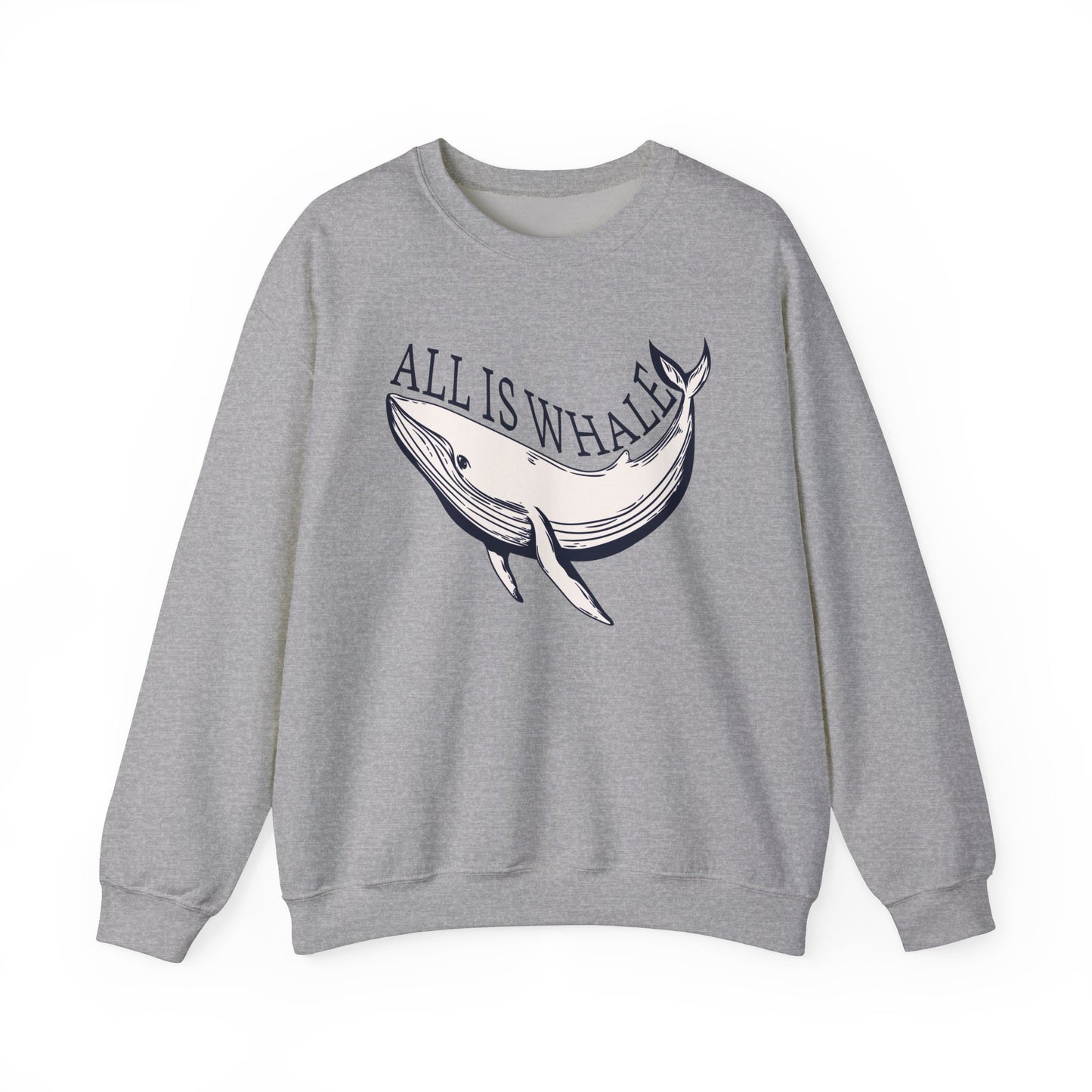 All is Whale Playful Whale Graphic Sweatshirt