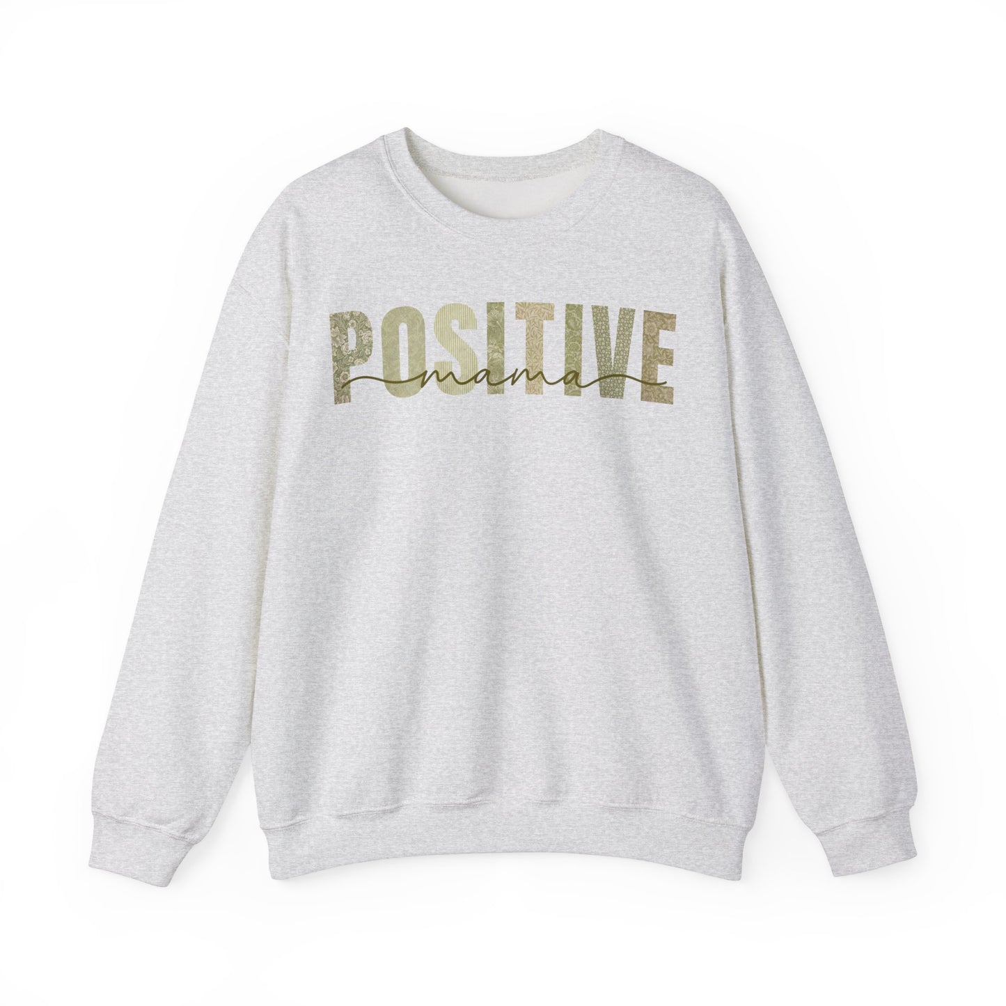 Positive Mama Green Patterns Sweatshirt