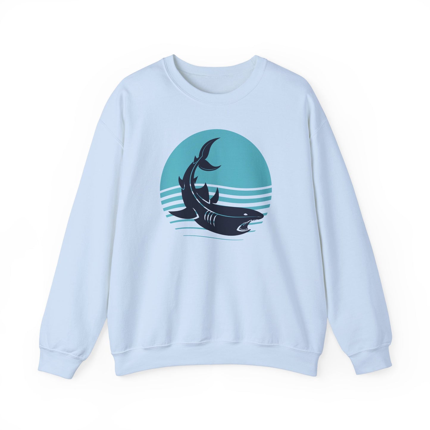 Shark and Waves Graphic Sweatshirt