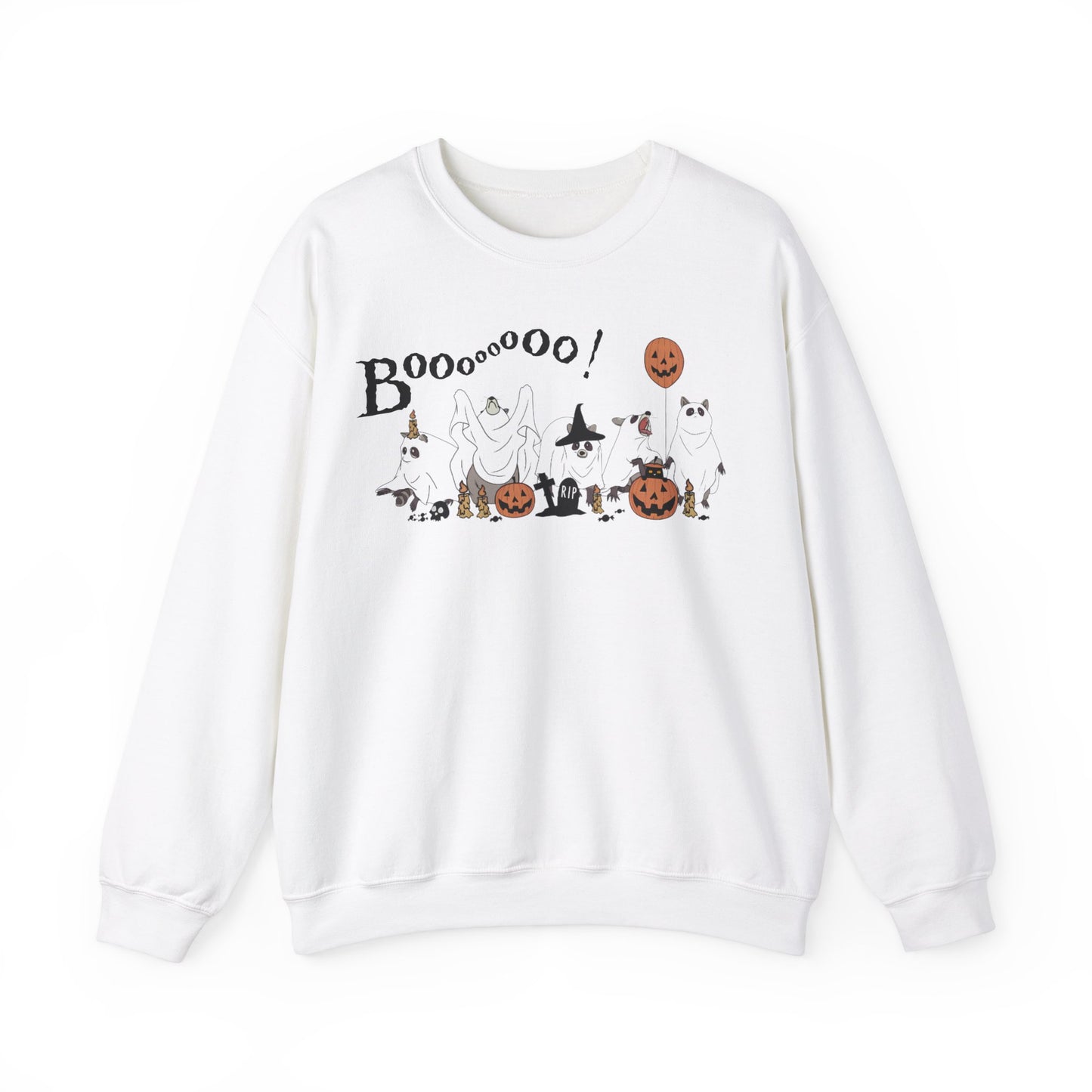 Raccoon Ghosts Halloween Sweatshirt