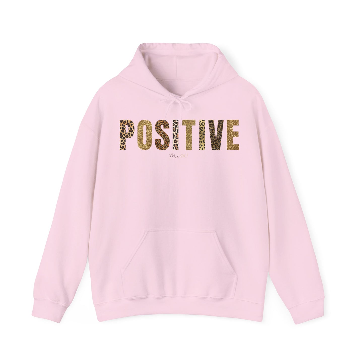 Positive Me 24:7 Glitter Leopard Patterns Hoodie