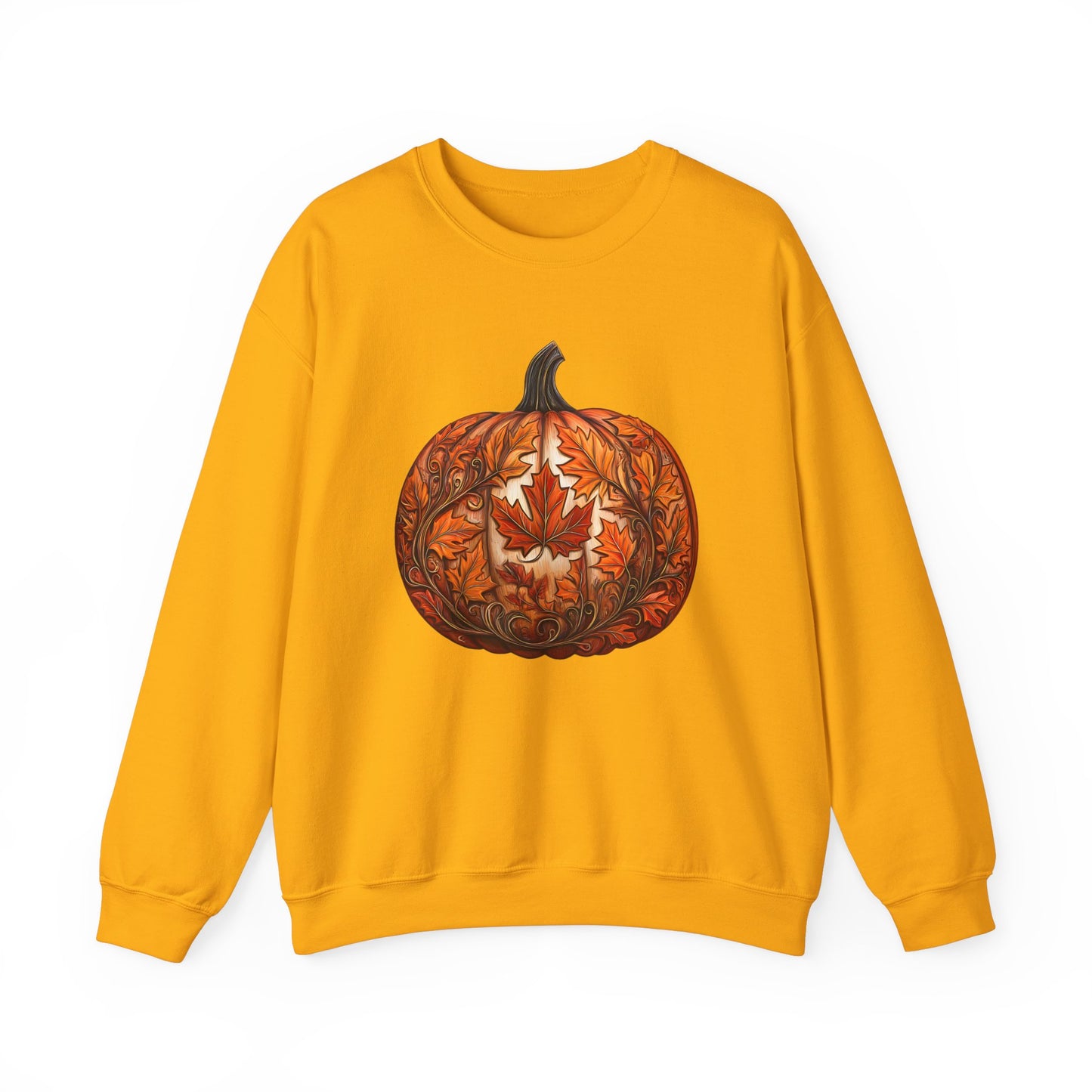 Pumpkin Made of Maple Leaves Sweatshirt