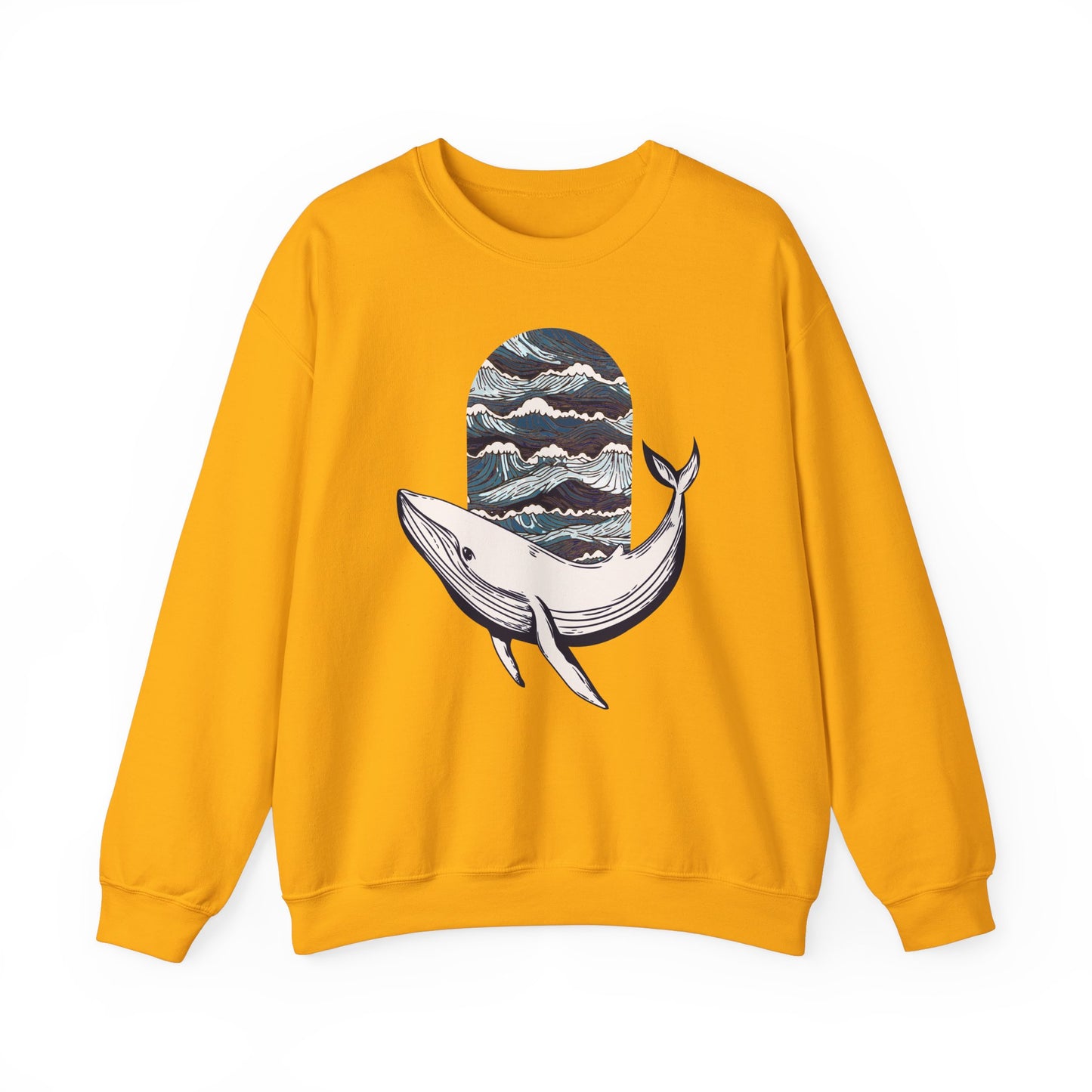 Ocean Waves Whale Sweatshirt