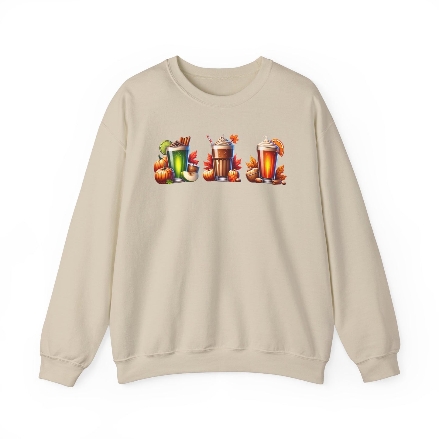 Fall Themed Drinks Graphic Sweatshirt