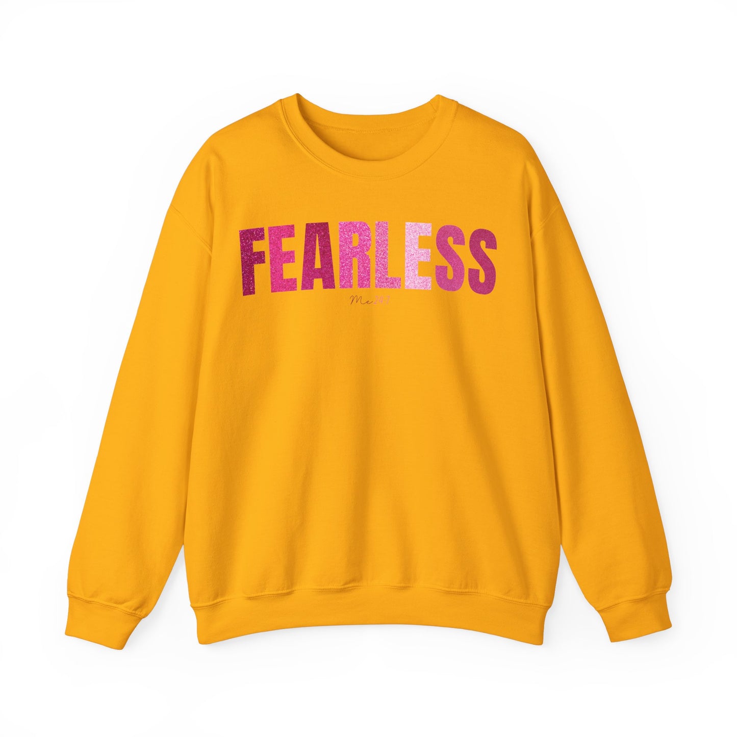 Fearless Me 24:7 Glitter Pink Patterns Sweatshirt