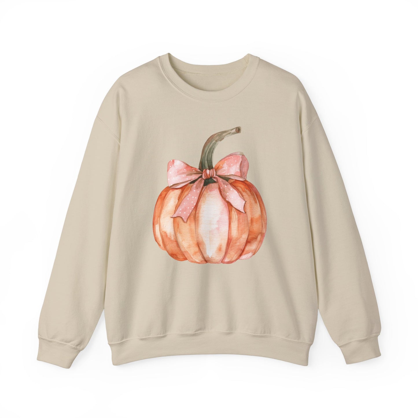 Fall Pumpkin Coquette Bow Sweatshirt