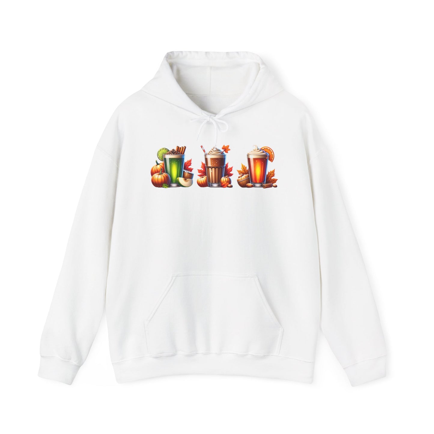 Fall Themed Drinks Graphic Hoodie