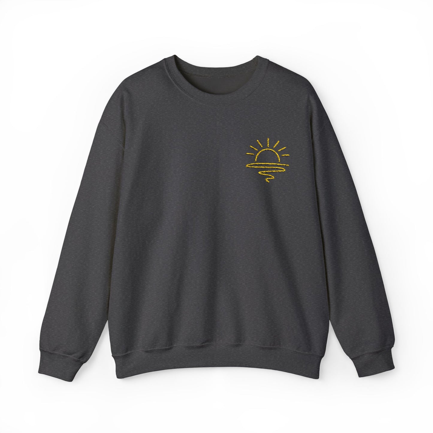 Minimalist Embroidered Sun Sweatshirt