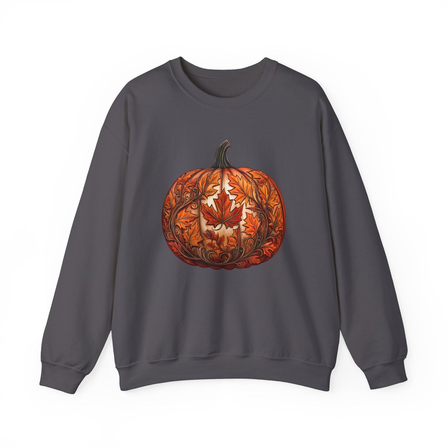 Pumpkin Made of Maple Leaves Sweatshirt