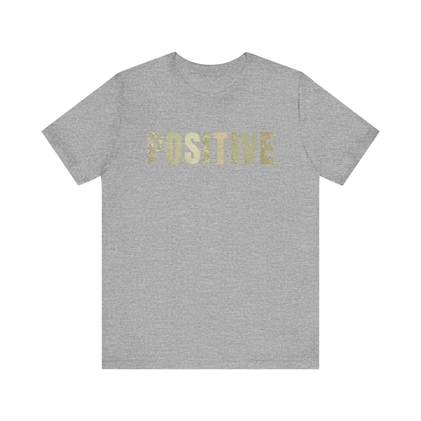 Positive Me 24:7 T-shirt With Green Patterns