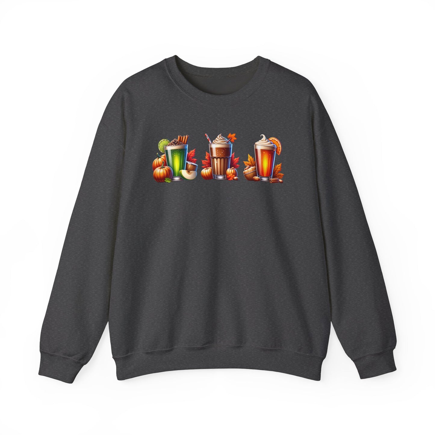 Fall Themed Drinks Graphic Sweatshirt