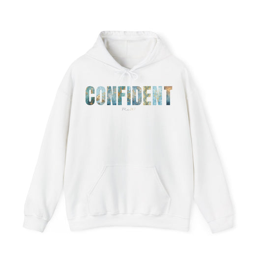 Confident Me 24:7 Golden and Blue Patterns Hoodie