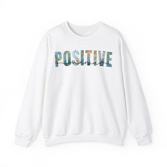 Positive Mama Blue Golden Patterns Sweatshirt