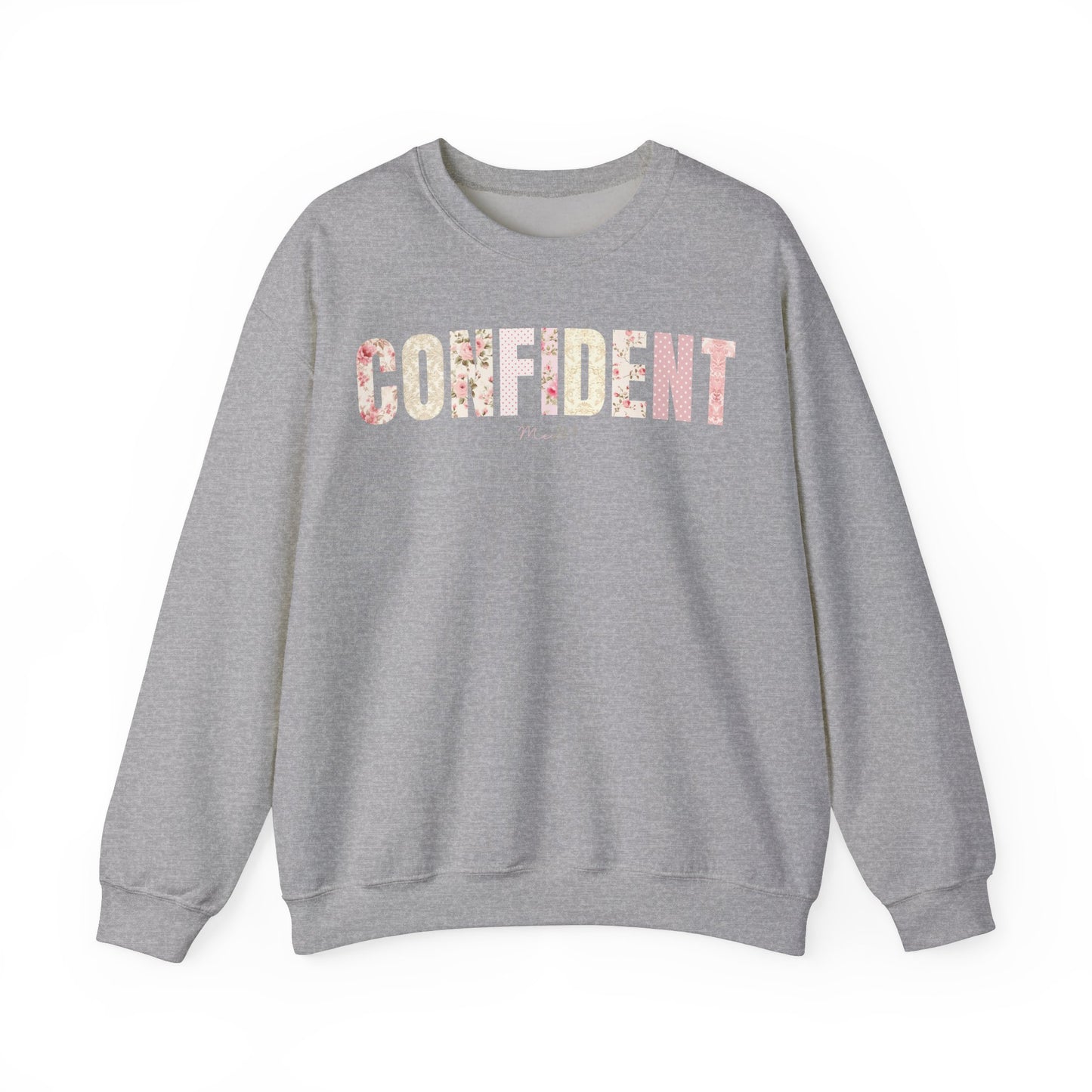 Confident Me 24:7 Pink Floral Patterns Sweatshirt