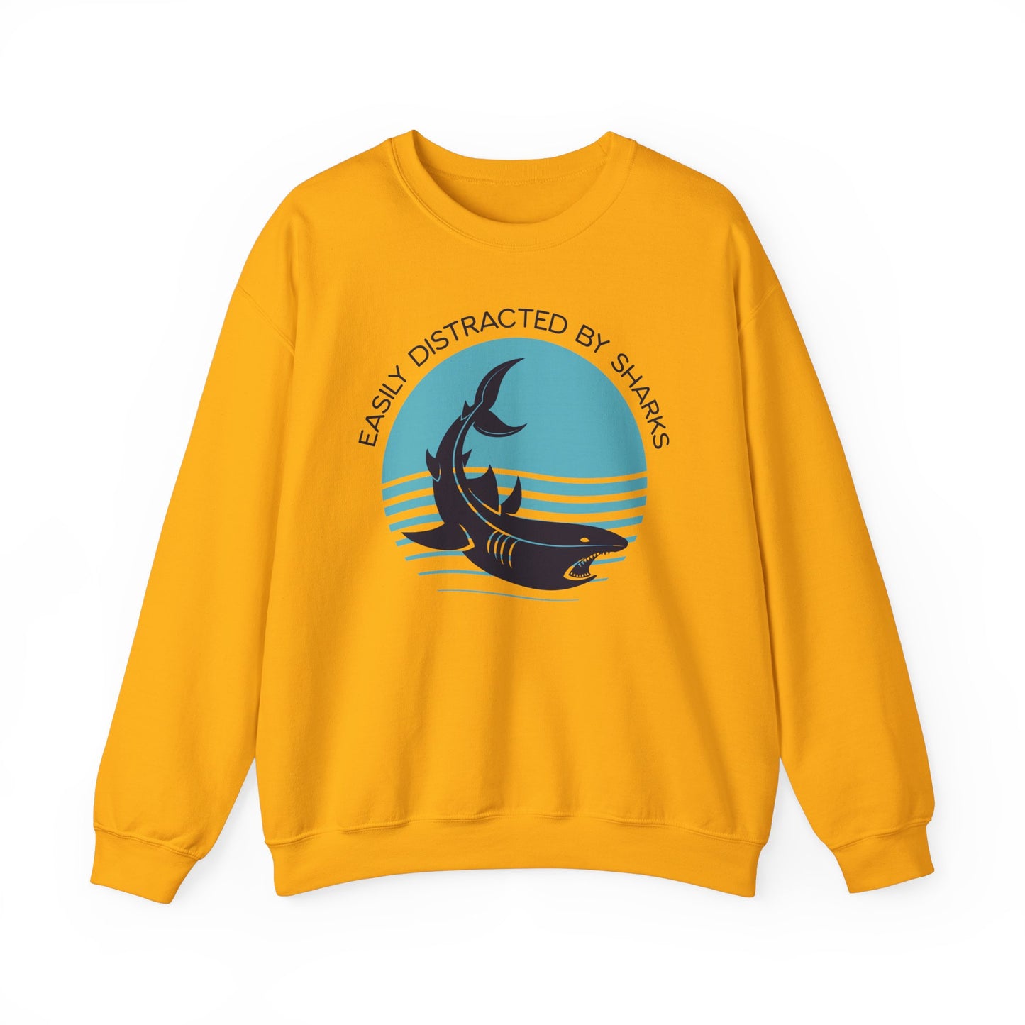 Easily Distracted By Sharks Graphic Sweatshirt