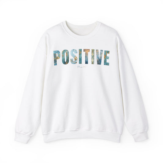 Positive Me 24:7 Blue Golden Patterns Sweatshirt