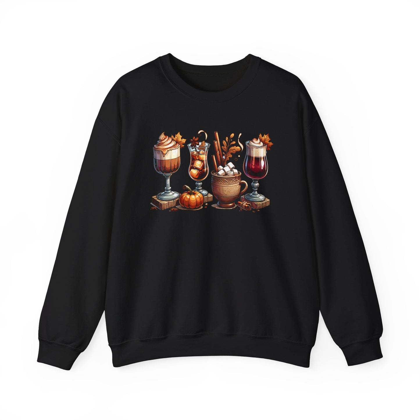 Fall Themed Drinks Graphic Sweatshirt