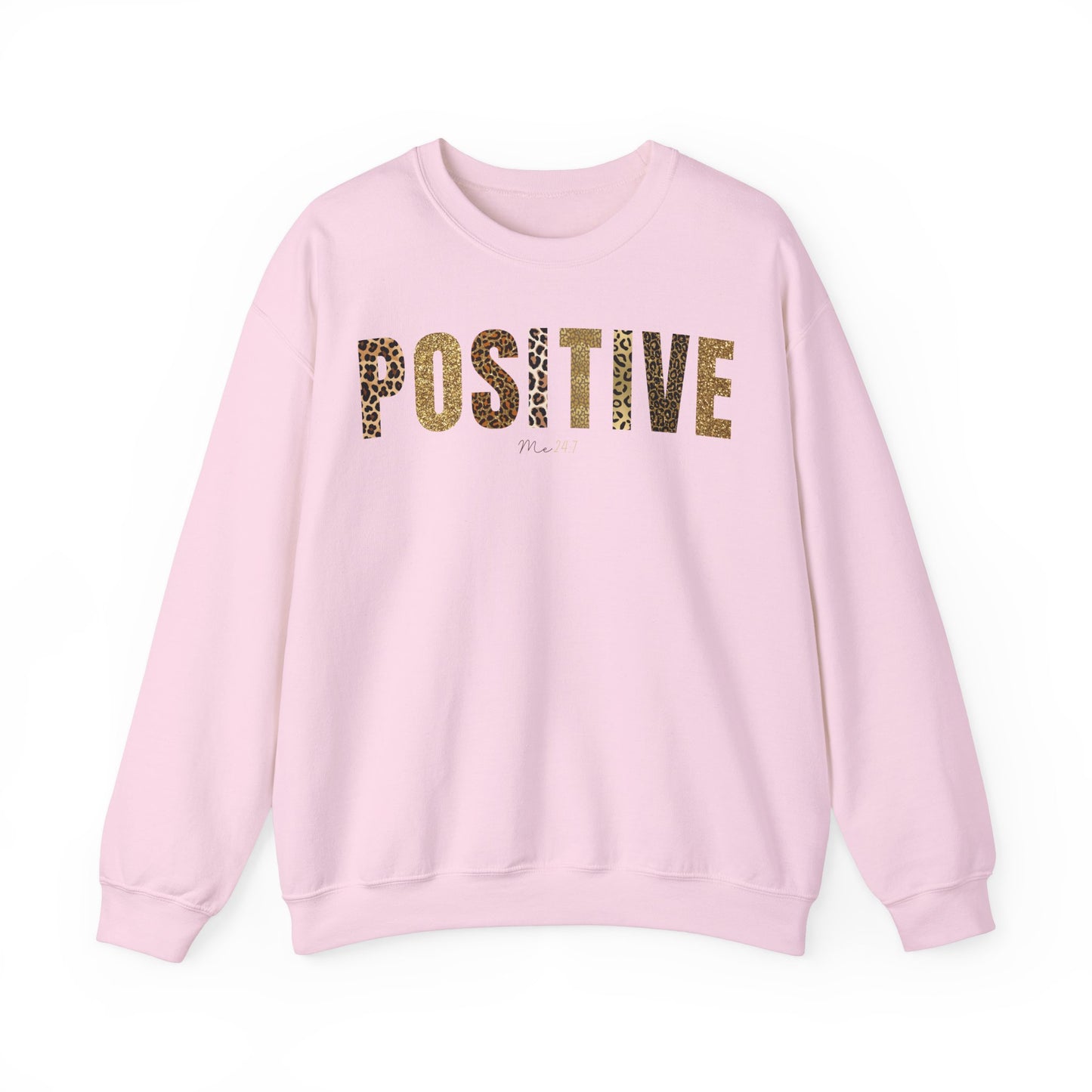 Positive Me 24:7 Glitter Leopard Patterns Sweatshirt