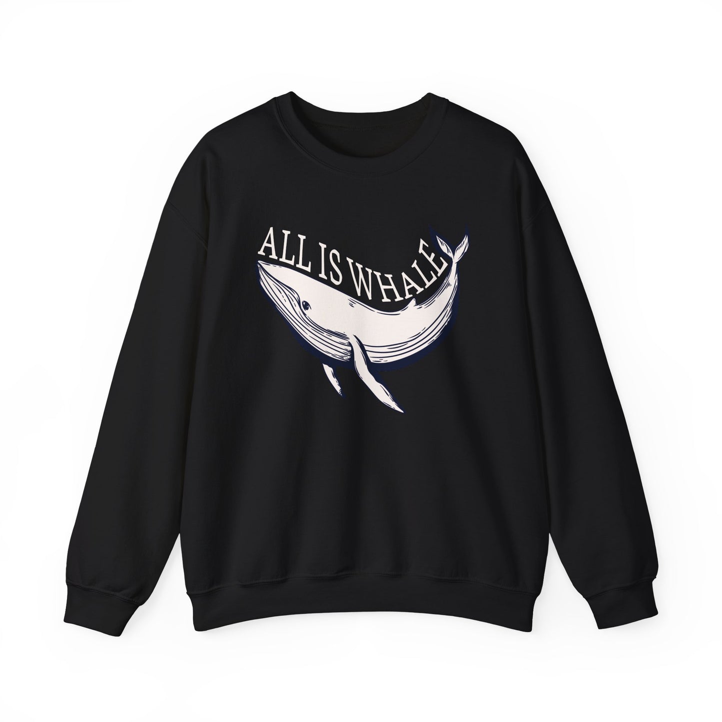 All is Whale Playful Whale Graphic Sweatshirt