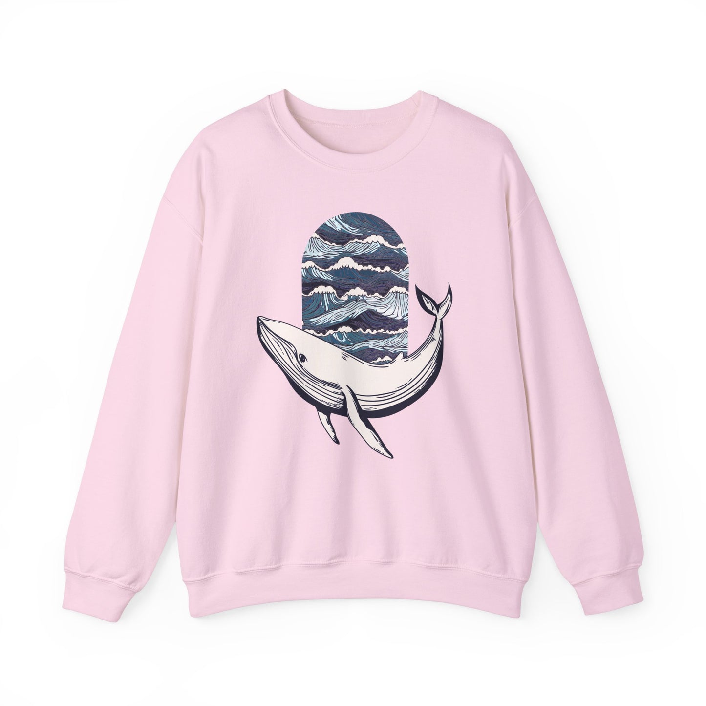 Ocean Waves Whale Sweatshirt