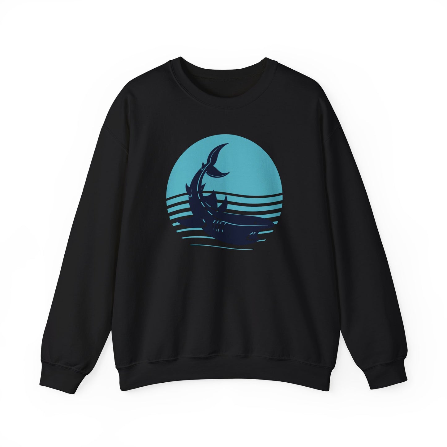 Shark and Waves Graphic Sweatshirt