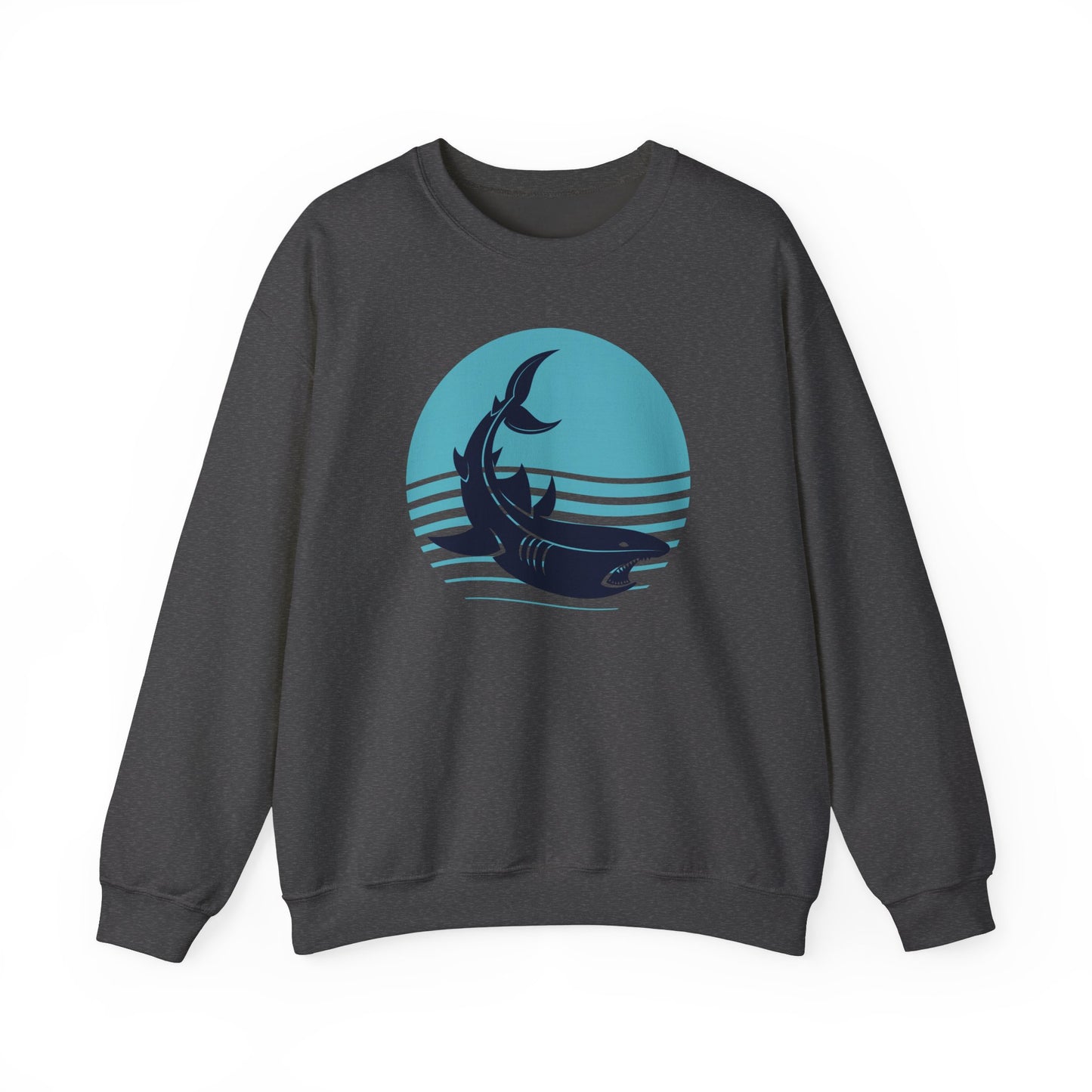 Shark and Waves Graphic Sweatshirt