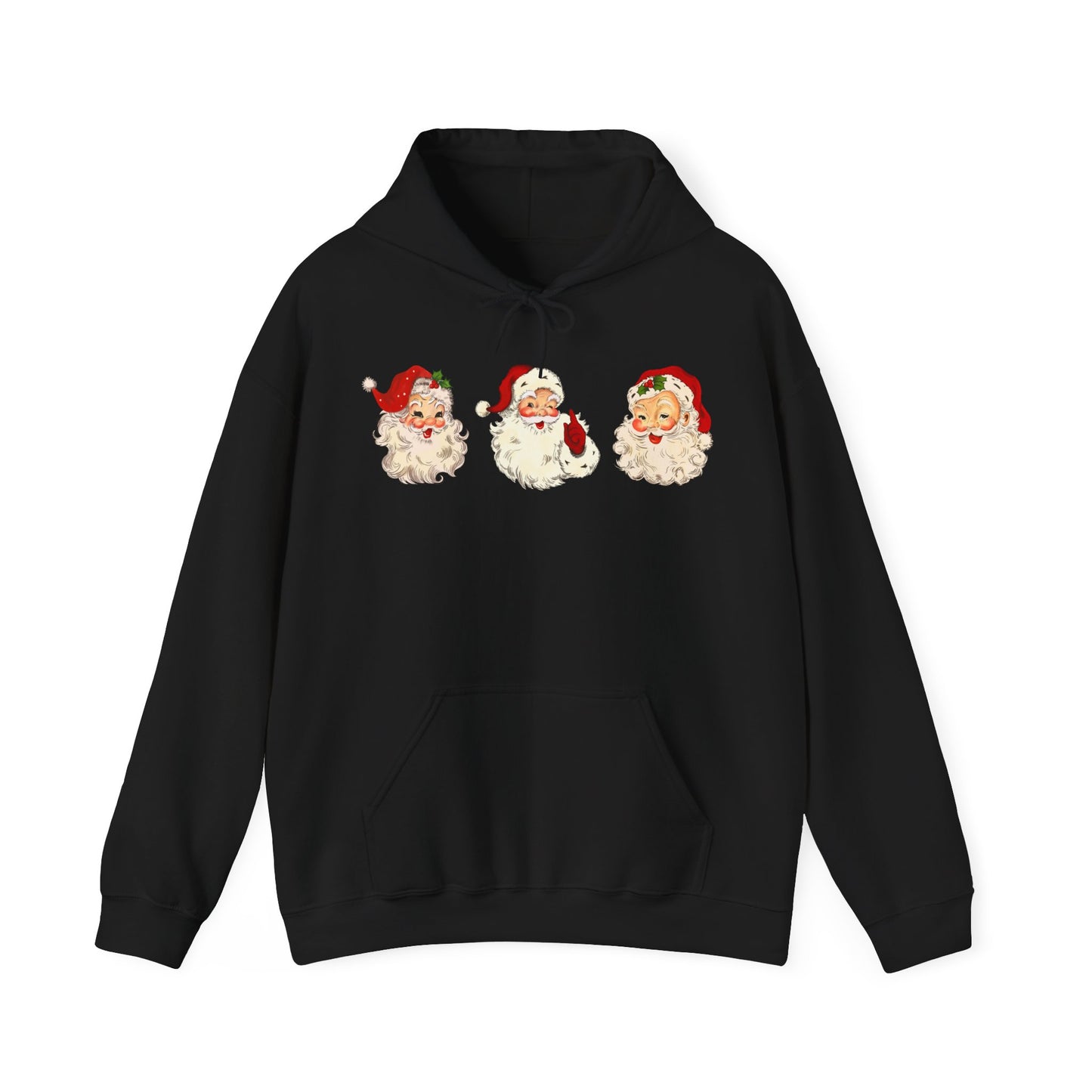 Vintage Cute Santa Graphic Hoodie