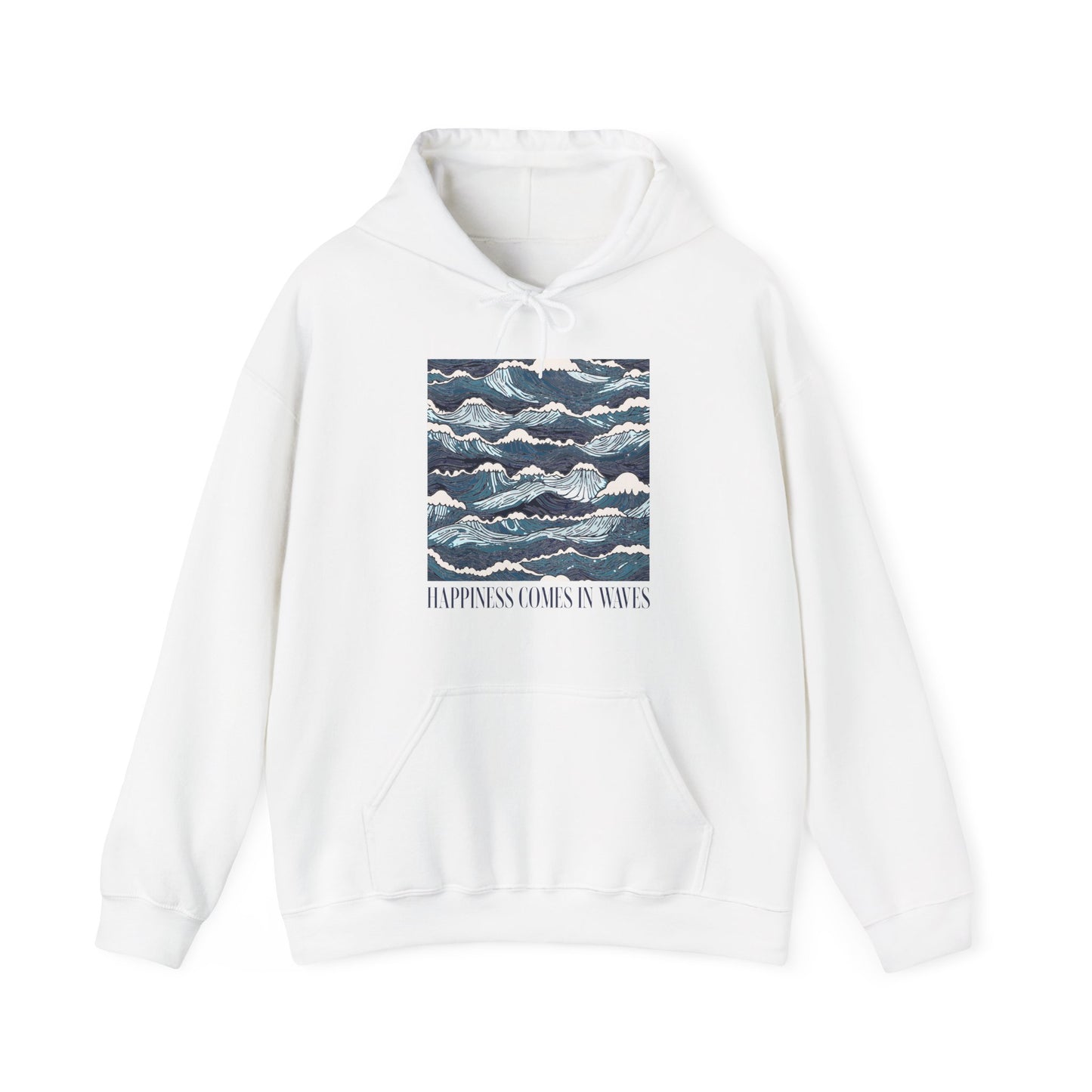 Happiness Comes In Waves Graphic Hoodie