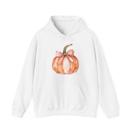 Fall Pumpkin Coquette Bow Hoodie