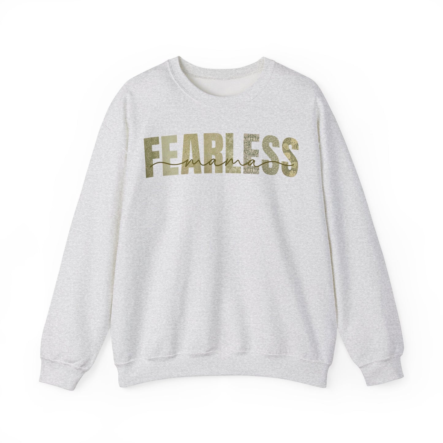 Fearless Mama Green Patterns Sweatshirt