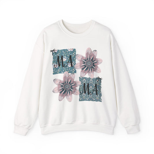 Floral Mama Coquette Bow Sweatshirt
