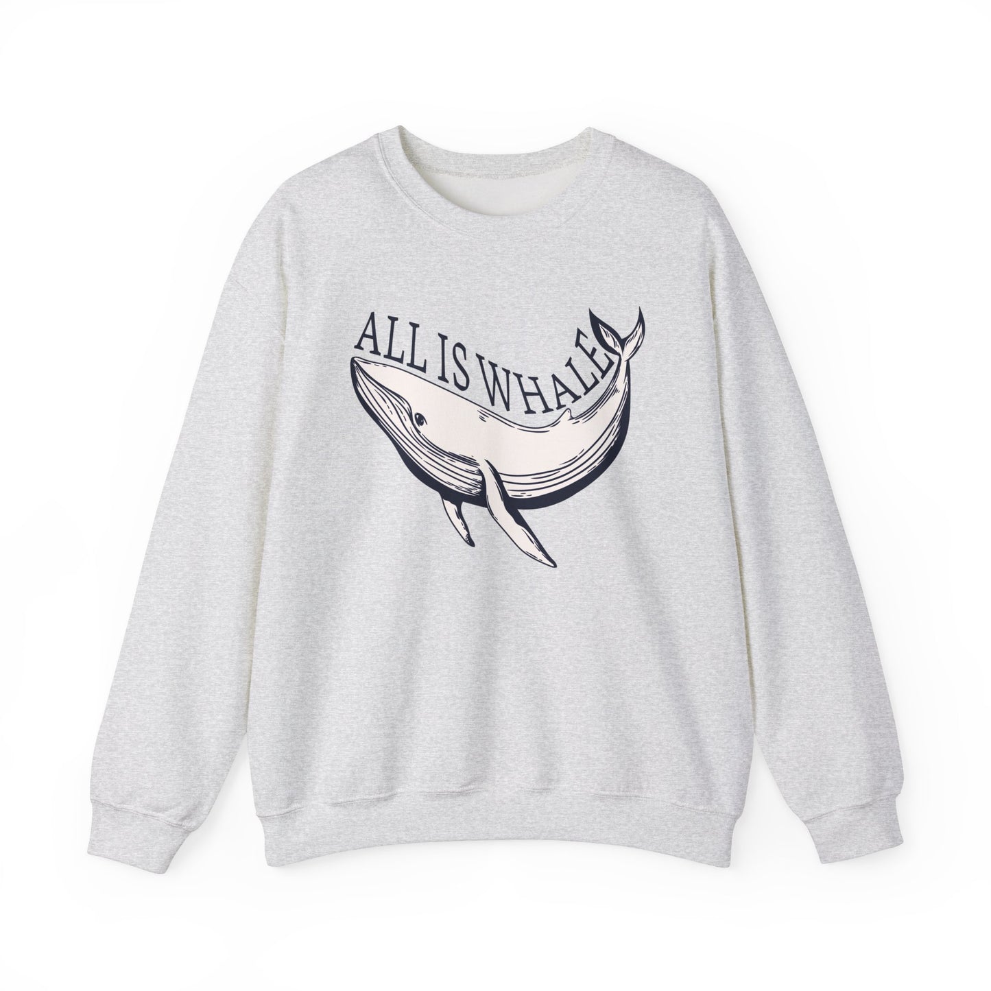 All is Whale Playful Whale Graphic Sweatshirt