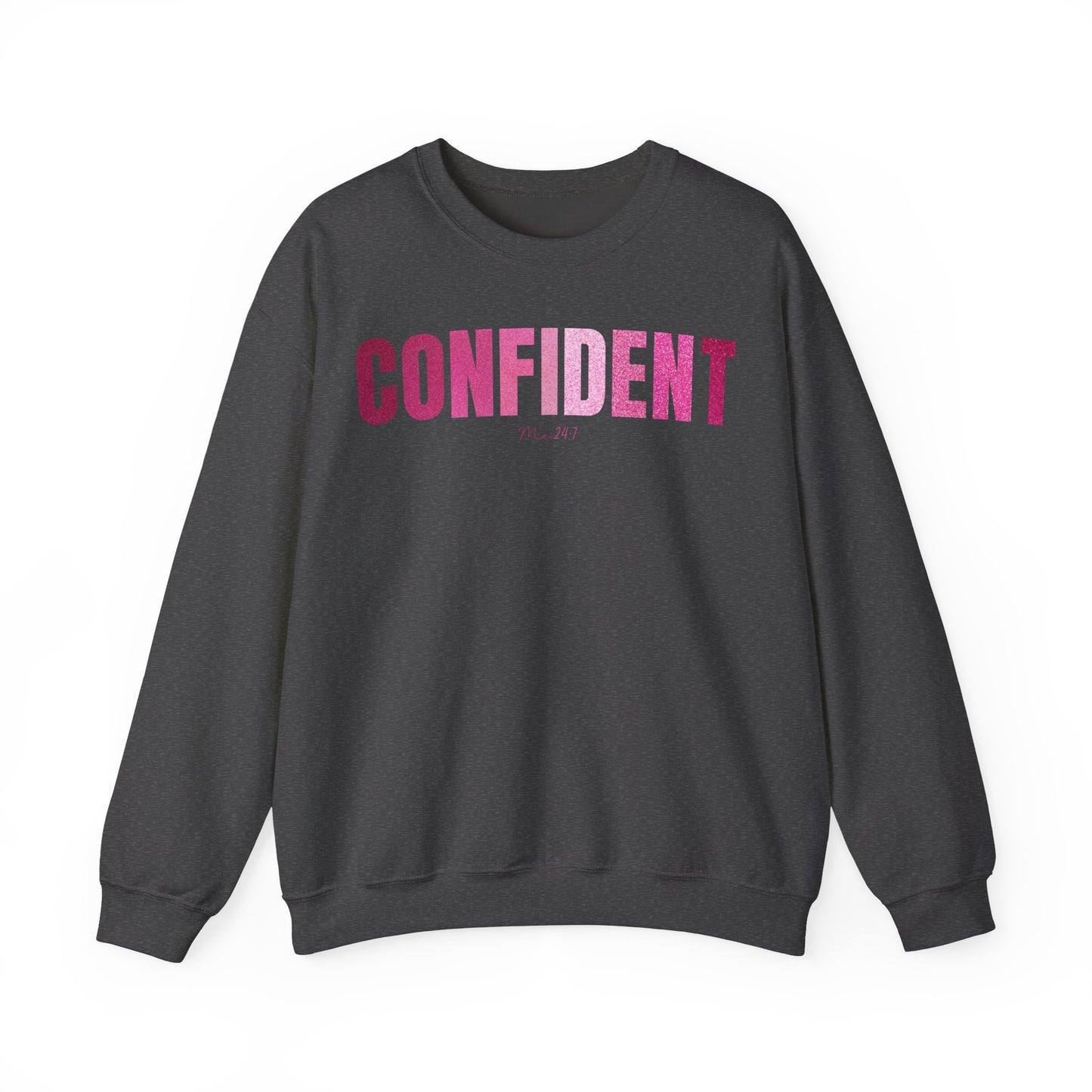 Confident Me 24:7 Glitter Pink Sweatshirt